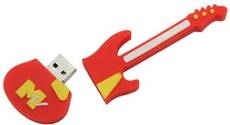 Microware Guitar Red Shape Designer 8 GB Pendrive