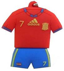 Microware Football Jersey Shape Designer 8 GB Pendrive
