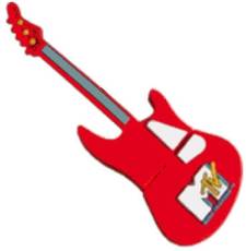 Microware Guitar Red Shape Designer 4 GB Pendrive