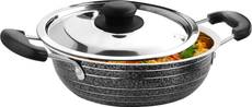 CookAid KD22 Stainless Steel with Lid Kadhai (1.2 L) Image