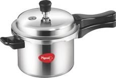 Pigeon 12008 Favourite Aluminium 5 L Pressure Cooker (Induction Bottom,Outer Lid)