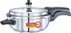 Prestige Deluxe SNR PAN Stainless Steel 4 L Pressure Cooker (Induction Bottom,Outer Lid) Image