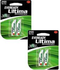 Eveready 2100mAh AA With 4 Battery (2+2) Rechargeable Battery