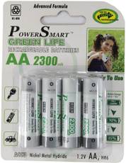 Power Smart Aa Ni-Mh 2300 mAh Capacity (Pack of 4) Rechargeable Batteries Image