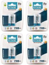 Envie 8 x AA 2100mAh Rechargeable Ni-MH Battery (4 Packs) Image