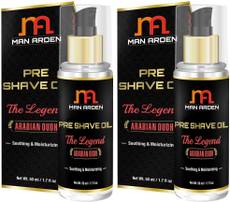 Man Arden The Legend (Arabian Oudh) - Soothing & Moisturizing - (Pack Of 2) Pre Shave Oil(50 ml) Image
