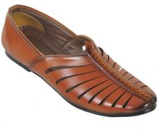 Kolapuri Center Kolapuri Centre Tan Coloured Jutis For Men's Jutis(Tan) Image