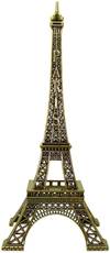 Gooddeals Antique finish Paris Eiffel Tower metal miniature statue Showpiece - 18 cm(Bronze, Brown) Image