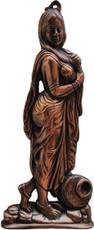 JaipurCrafts Matel Wall Hanging Of Rajasthani Paniharin Showpiece - 35.56 cm(Aluminium, Brown) Image