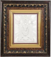 Silverwala 999 Pure Silver Balaji Wodden Photo Frame (22*20) Showpiece - 0.5 cm(Silver, Silver)