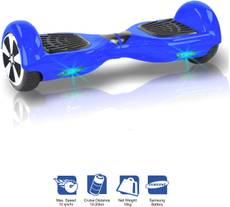 Kiiwi Electric Hands Free 2 Wheels Self Balancing Scooter Blue Quad Roller Skates - Size 6 -12 UK Image