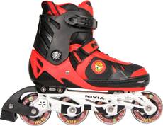 Nivia Cat Club In-line Skates - Size 31-34 Euro(Red, Black) Image