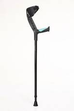 Tynor Healthcare Egronomic Elbow Crutch Adjustable - Safewalk, Walking Stick Foot Support (Free Size, Black) Image