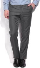 Regular Fit Men's Grey Trousers