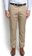 Slim Fit Men's Brown Trousers Image