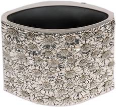 JewelandGifts Porcelain, Silver Vase