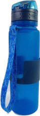 BASICS by kitchengossips Foldable 650 ml Water Bottle(Set of 1, Blue)