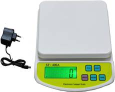 billionBAG SF400A 10Kg with Adapter Digital Electronic Kitchen Weighing Scale(OFF white)