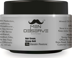 Reviews Men Deserve Hair Styling Cream Strong Hold Keratin Restore