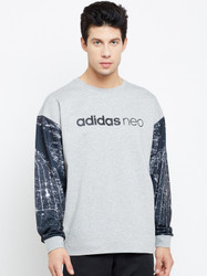 adidas full sleeve solid men's sweatshirt