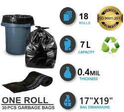 Buy Bruzzline Black Small Garbage Bag 12 ltr - 90 Pcs Online at