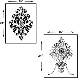 SWAGSTATION Flower Border Stencil Design Reusable Painting Template for Art  and Craft (8x4) Stencil for Painting Art Journal, Furniture Painting,  Clothes, Home Décor Border Stencils for Craft : : Home & Kitchen