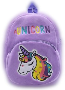 SAFESSED Unicorn Kids School Bag KCB132 with Soft Plush Finish Toy Backpack