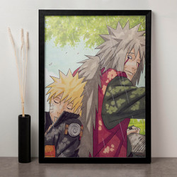 Quadro Decorativo Poster Naruto Obito Criança E Obito Adulto Emoldurado  30x42cm no Shoptime