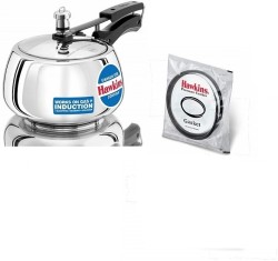 Hawkins SSC20 Stainless Steel Pressure Cooker, 2 Liter, Silver