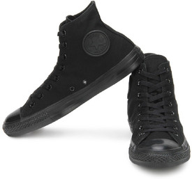 converse full black sneakers