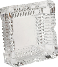Glass Ashtray Smoke Collectible Tribal Decoration- 12 Cm Round Tabletop King International Crystal Quality Glass Ash Tray