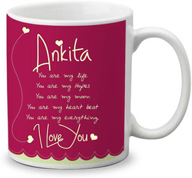 My Gifts Zone Ankita Name Beautiful Ceramic Coffee Gifts For Anniversary Valentine S Day Gifts For Your Loved Ones Ceramic Coffee Mug Price In India Buy My Gifts Zone Ankita Name This name in other languages, spelling and pronunciation variants, female and male variants of name ankita. inr