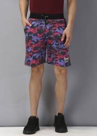 Printed Men Multicolor Sports Shorts Price in India