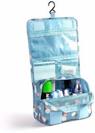 Toiletry Hanging Kit for Women Portable Cosmetic Bag Makeup Pouch Waterproof Travel Organizer Bag Travel Toiletry Kit Price in India