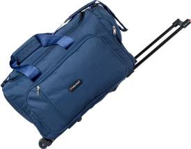 Travel Bag with Trolley - Navy Blue (IRTB-001) Check-in Luggage - 24 inch Price in India