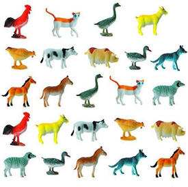 miniature plastic farm animals