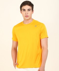 reebok classic t shirts mens yellow