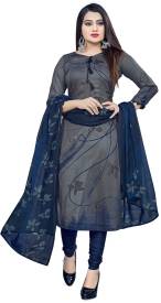 Giftsnfriends Crepe Printed Kurta & Churidar Material Price in India