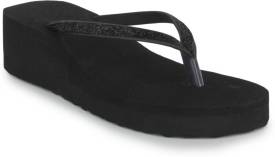 WOMEN BLACK GOLA SLIPPER Flip Flops Price in India