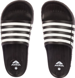 adda black slippers