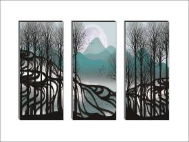 SAF 6 MM MDF Abstract Self Hanging Adhesive Digital Reprint 15 inch x 18 inch Painting Price in India