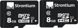 Strontium 8GB MICROSD 48MB/S 8 GB MicroSD Card Class 10 48 MB/s  Memory Card Price in India