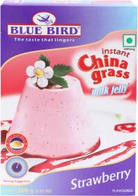 Bluebird Instant Strawberry Milk Jelly China Grass Powder
