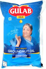 Gulab FILTER GROUNDNUT OIL Groundnut Oil Pouch