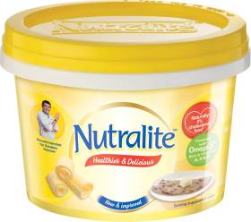 Nutralite Premium Table Spread | Enriched with Omega 3 | Microwaveable Tub Fat Spread