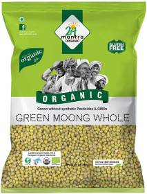 24 mantra ORGANIC Organic Green Moong Dal (Whole)