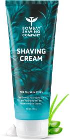 BOMBAY SHAVING COMPANY Shaving Cream with Tea Tree oil, Aloe Vera & Menthol Extracts (100g) | Rich, Creamy & Moisturizing | Made in India