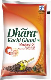 DHARA Kachi Ghani Mustard Oil Pouch