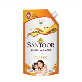 Santoor Classic Sandalwood & Tulsi Gentle Hand Wash Pouch
