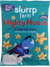 Slurrp Farm Mighty Munch Cheese and Herbs Puffcorn